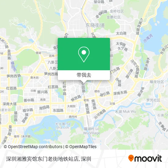 深圳湘雅宾馆东门老街地铁站店地图