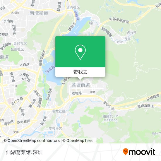 仙湖斋菜馆地图