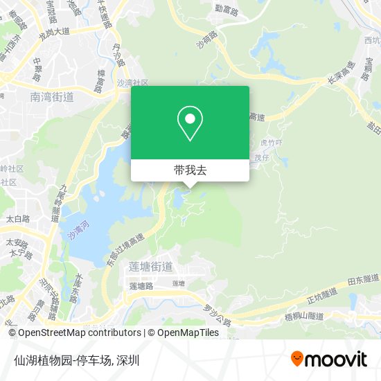 仙湖植物园-停车场地图