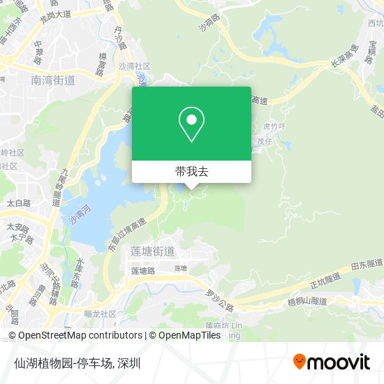 仙湖植物园-停车场地图