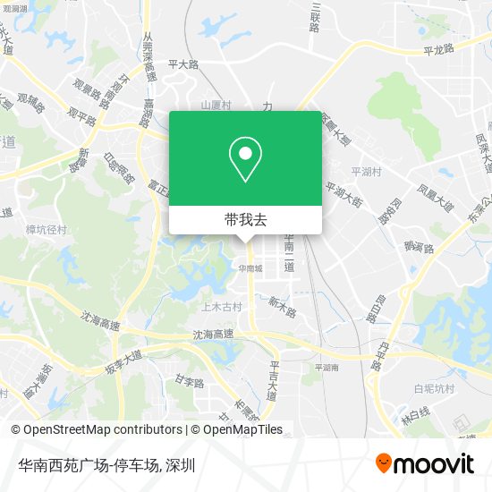 华南西苑广场-停车场地图