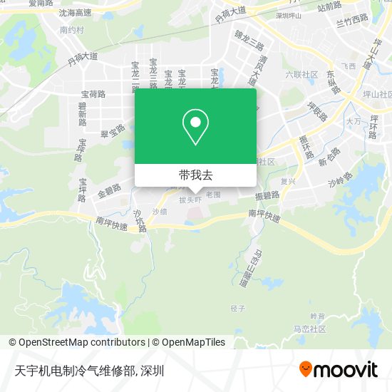 天宇机电制冷气维修部地图