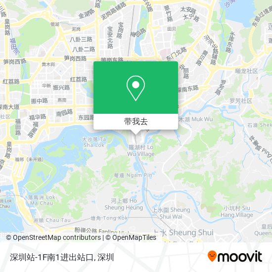 深圳站-1F南1进出站口地图