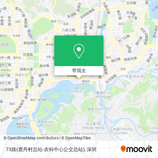 73路(鹿丹村总站-农科中心公交总站)地图