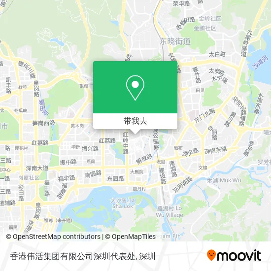 香港伟活集团有限公司深圳代表处地图