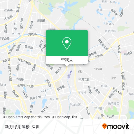 新万绿湖酒楼地图