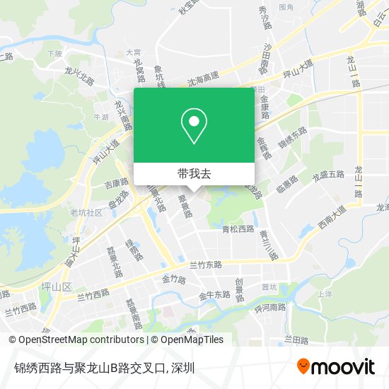 锦绣西路与聚龙山B路交叉口地图