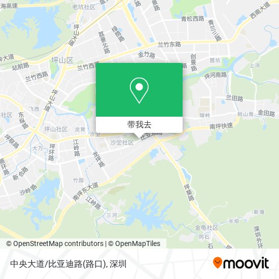 中央大道/比亚迪路(路口)地图