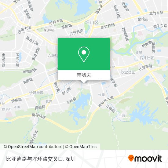 比亚迪路与坪环路交叉口地图