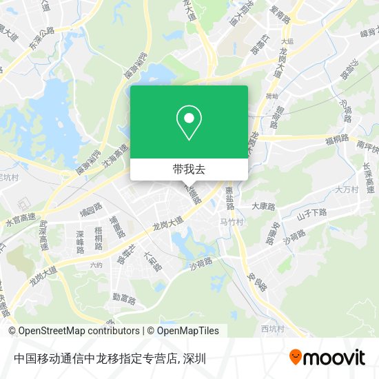 中国移动通信中龙移指定专营店地图