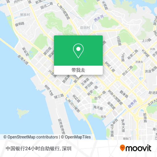中国银行24小时自助银行地图