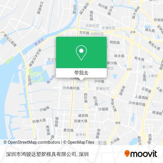 深圳市鸿骏达塑胶模具有限公司地图