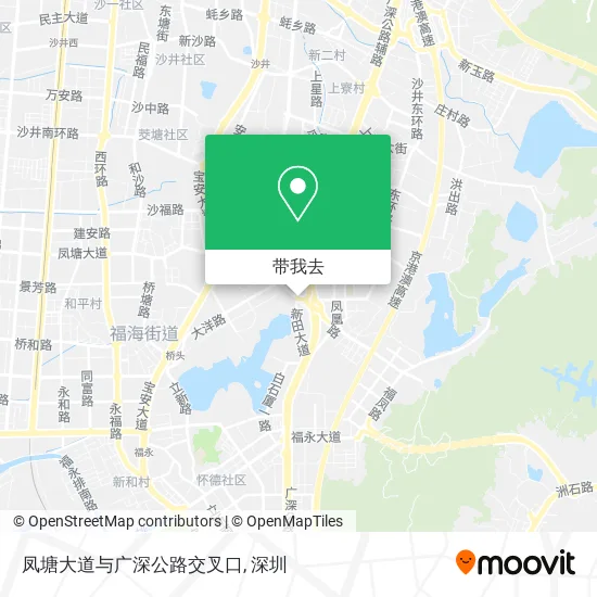 凤塘大道与广深公路交叉口地图