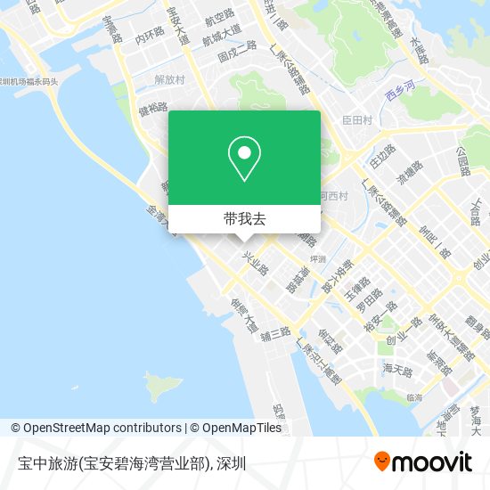 宝中旅游(宝安碧海湾营业部)地图