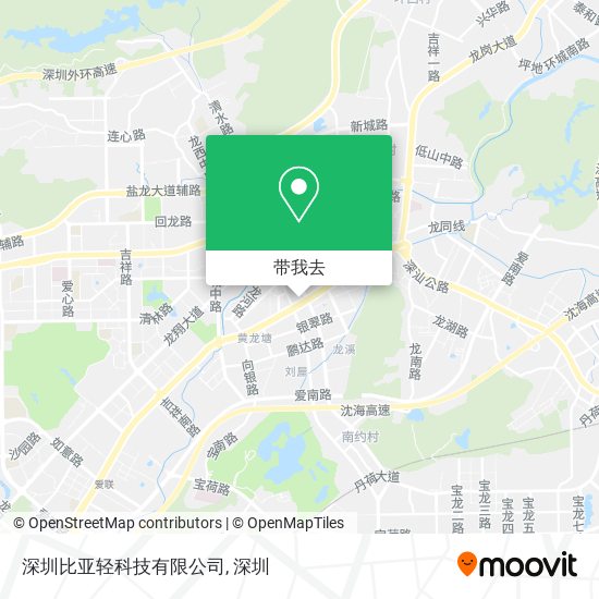 深圳比亚轻科技有限公司地图