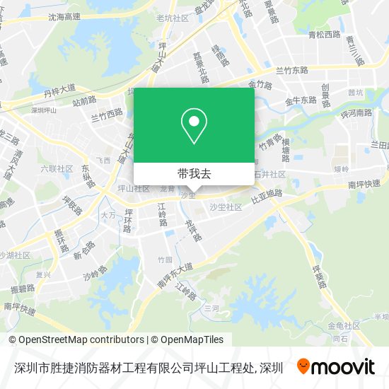 深圳市胜捷消防器材工程有限公司坪山工程处地图