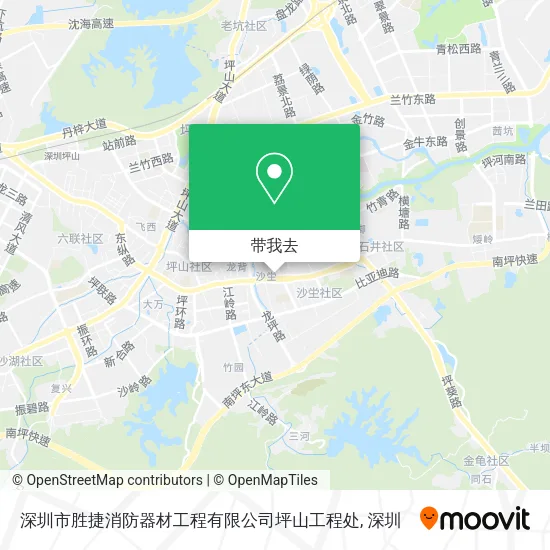 深圳市胜捷消防器材工程有限公司坪山工程处地图