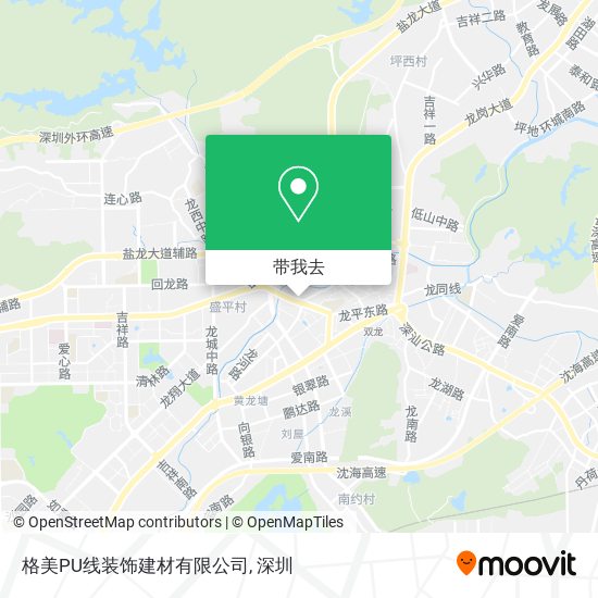 格美PU线装饰建材有限公司地图
