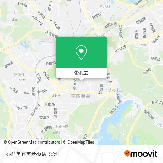 乔航美容美发4s店地图