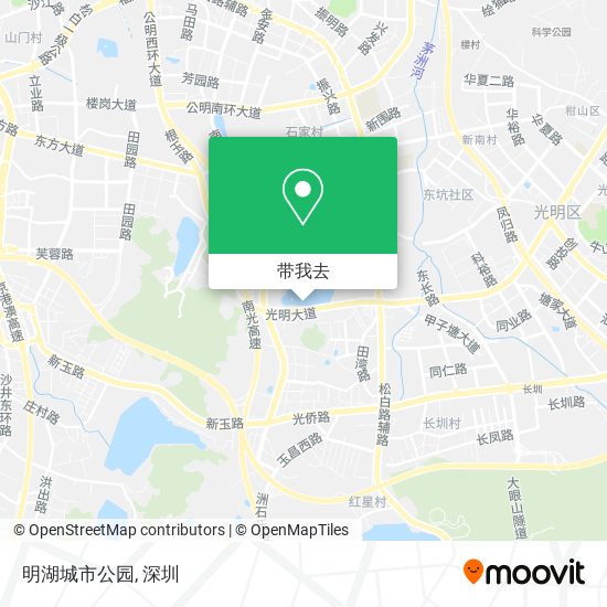 明湖城市公园地图