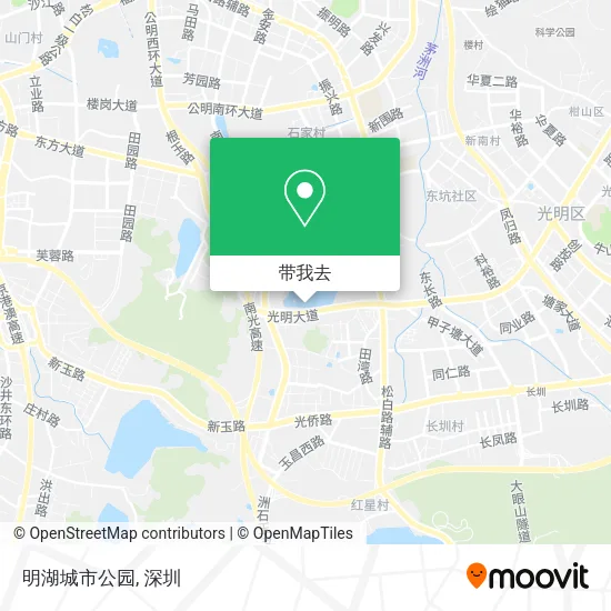 明湖城市公园地图