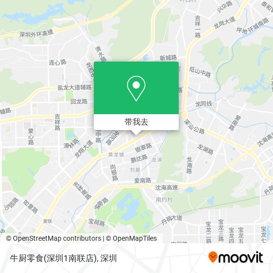 牛厨零食(深圳1南联店)地图