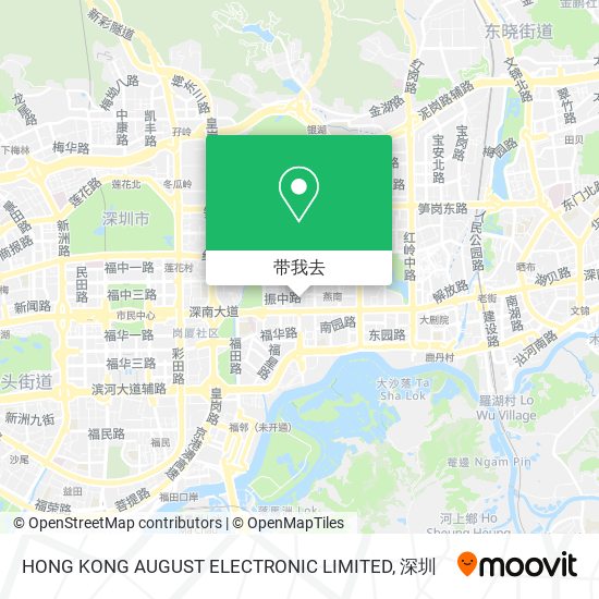 HONG KONG AUGUST ELECTRONIC LIMITED地图