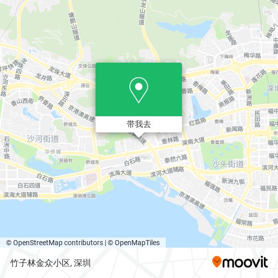 竹子林金众小区地图