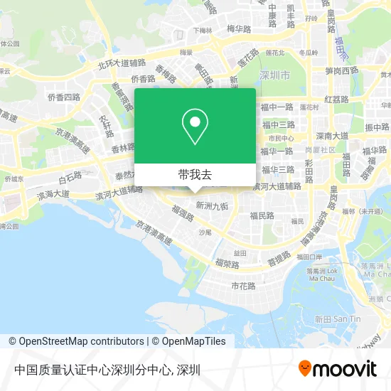 中国质量认证中心深圳分中心地图