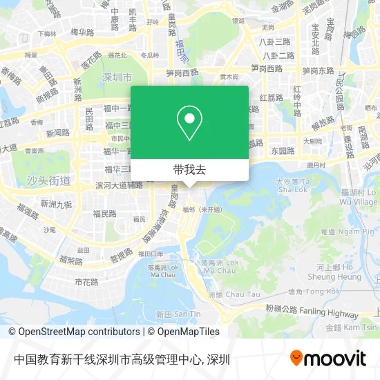 中国教育新干线深圳市高级管理中心地图