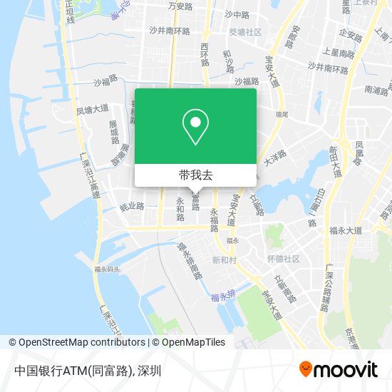 中国银行ATM(同富路)地图