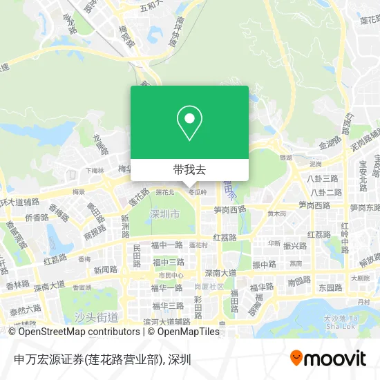 申万宏源证券(莲花路营业部)地图