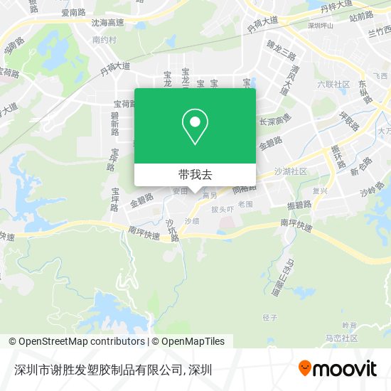 深圳市谢胜发塑胶制品有限公司地图