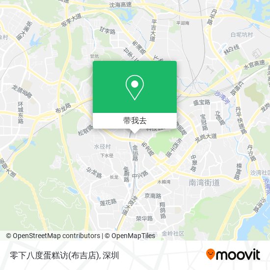 零下八度蛋糕访(布吉店)地图