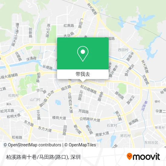 柏溪路南十巷/马田路(路口)地图