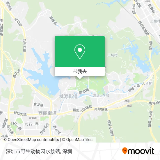 深圳市野生动物园水族馆地图