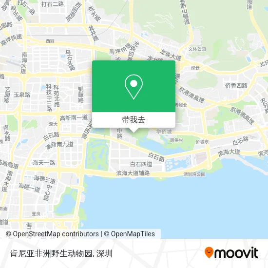 肯尼亚非洲野生动物园地图