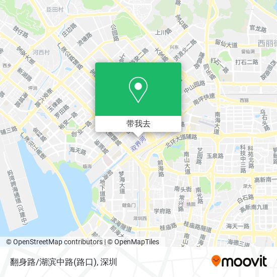 翻身路/湖滨中路(路口)地图