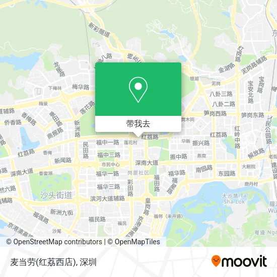 麦当劳(红荔西店)地图