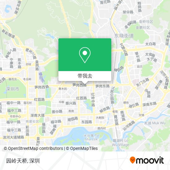 园岭天桥地图