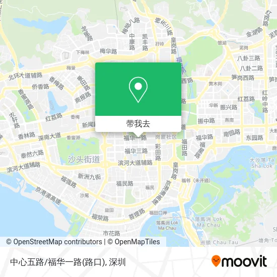 中心五路/福华一路(路口)地图
