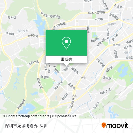 深圳市龙城街道办地图