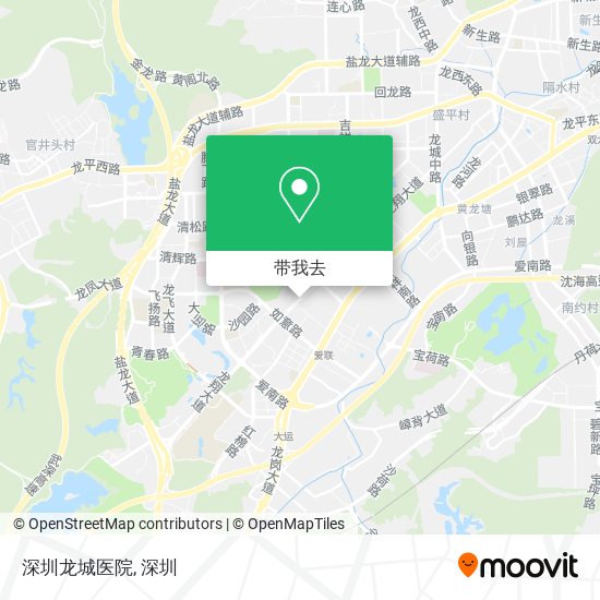 深圳龙城医院地图