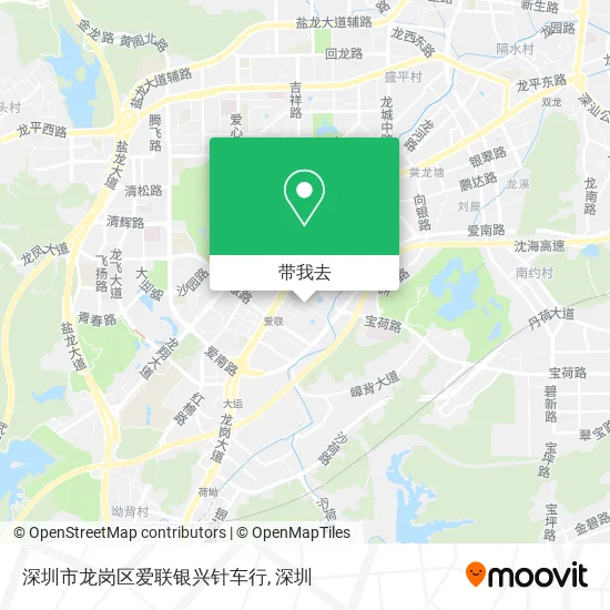 深圳市龙岗区爱联银兴针车行地图