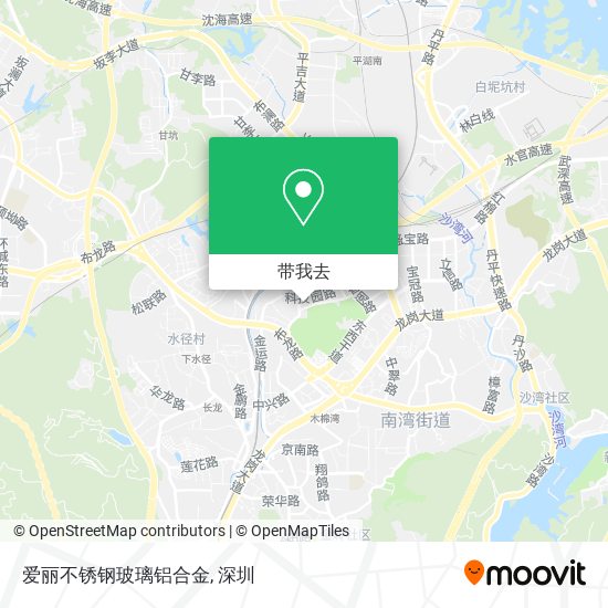爱丽不锈钢玻璃铝合金地图