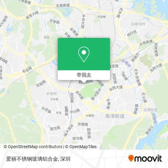 爱丽不锈钢玻璃铝合金地图