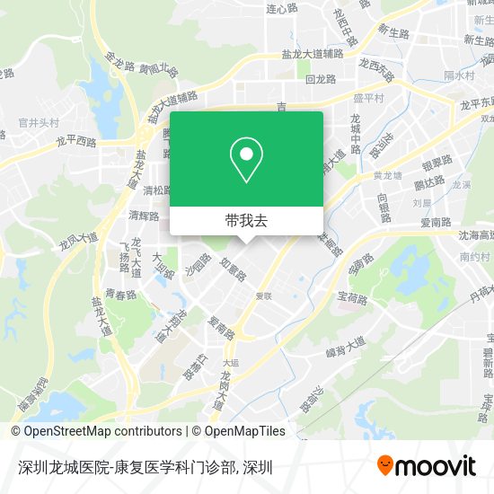 深圳龙城医院-康复医学科门诊部地图