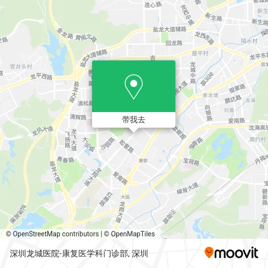 深圳龙城医院-康复医学科门诊部地图