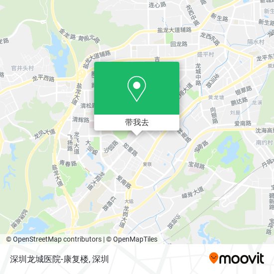 深圳龙城医院-康复楼地图