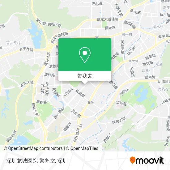 深圳龙城医院-警务室地图